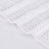 Napa Zero Twist Cotton Solid Waffle Honeycomb Bath Sheet Set of 2