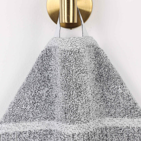 Naples Cotton Blend Textured Checkered and Ribbed 12 Piece Towel Set