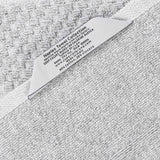 Cotton Blend Checkered and Rib Bath Towel Set of 2