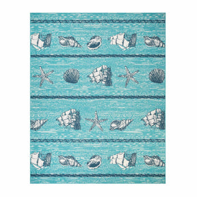 Nautical Seaside Coastal Indoor Outdoor Area Rug