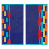 Neon Tiles Oversized 2 Piece Beach Towel Set