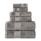 Egyptian Giza Cotton Plush Soft Towel Set 6 Piece