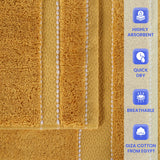 Niles Egyptian Giza Cotton Plush Heavyweight Soft 6 Piece Towel Set