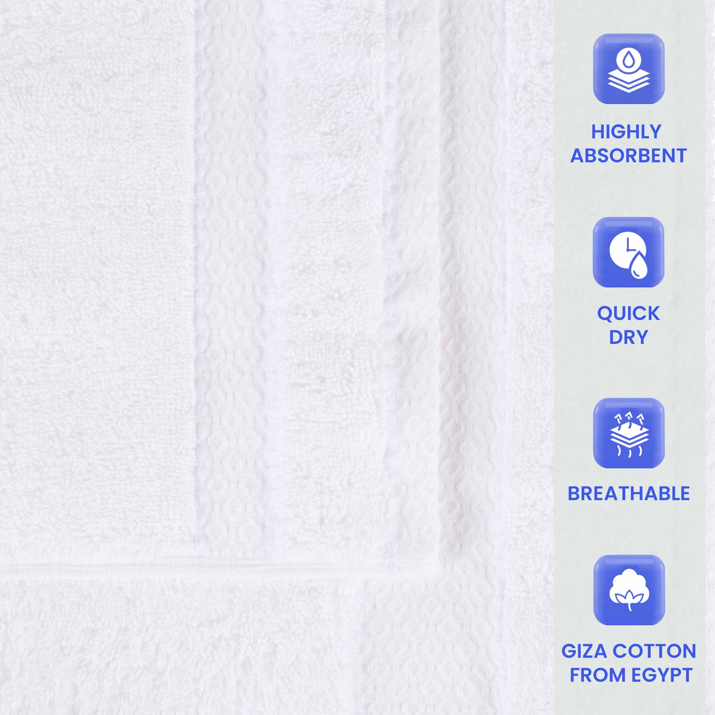 Niles Egyptian Giza Cotton Plush Heavyweight Soft 6 Piece Towel Set