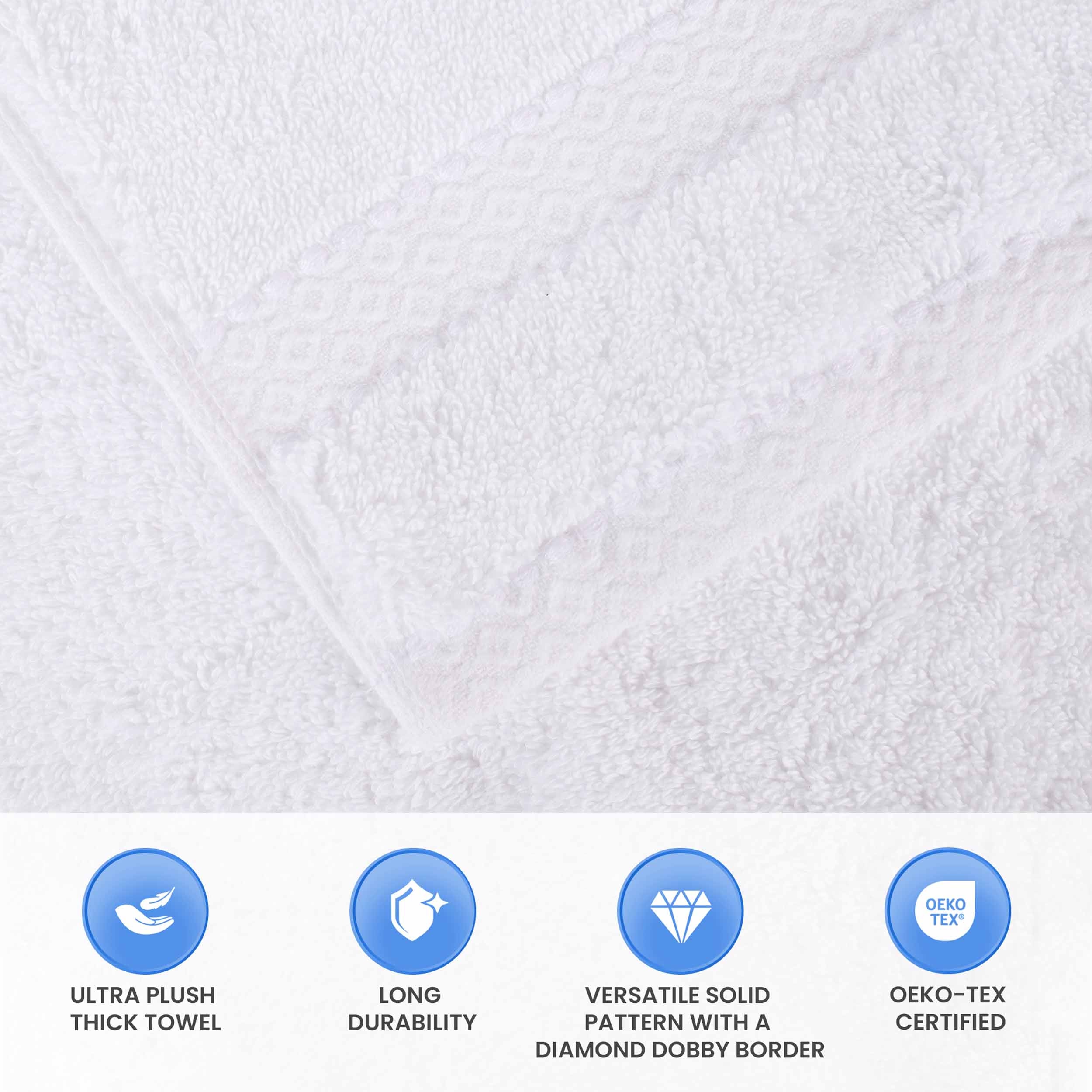 Niles Egyptian Giza Cotton Plush Heavyweight Soft 6 Piece Towel Set