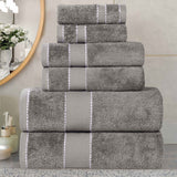 Egyptian Giza Cotton Plush Soft Towel Set 6 Piece
