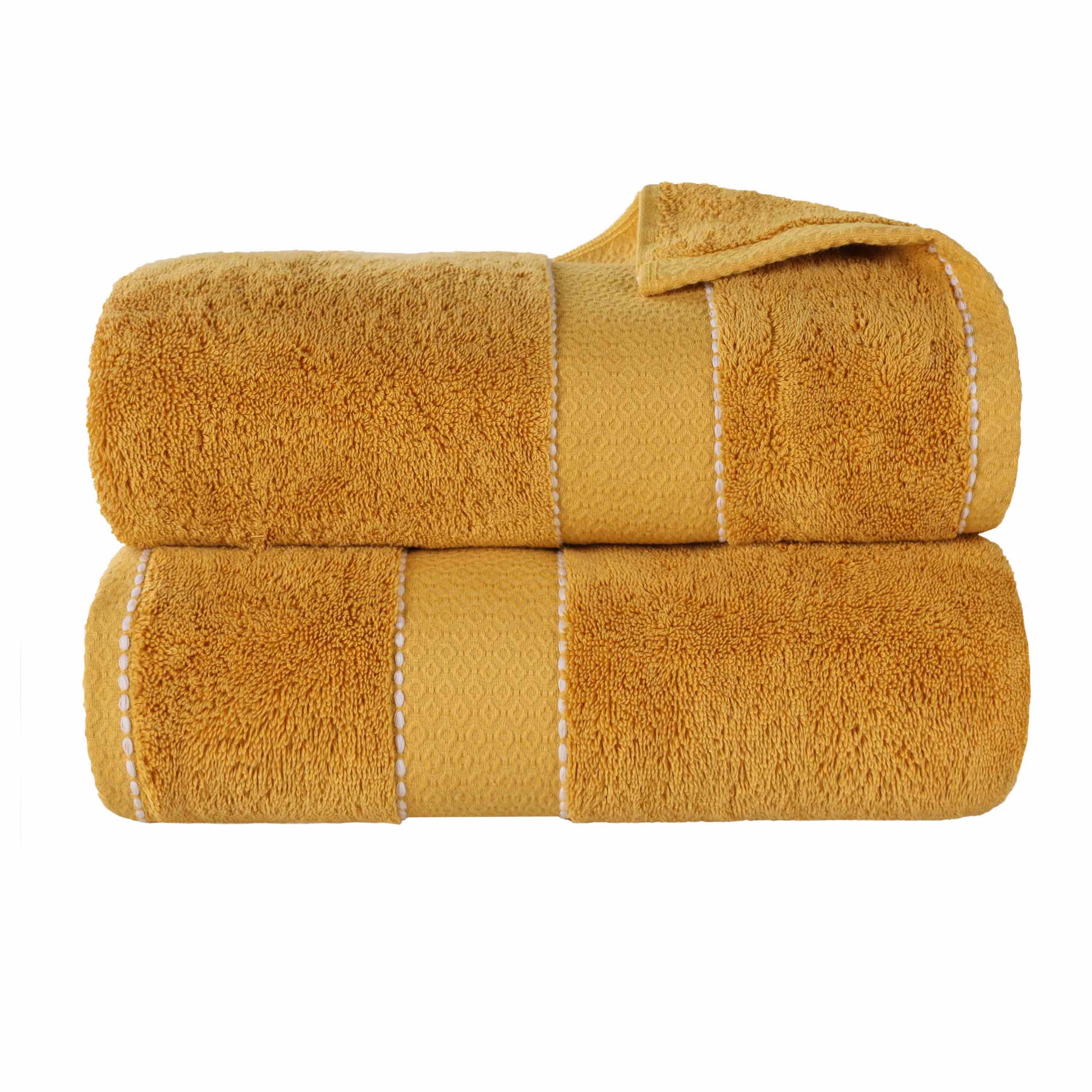 Niles Egyptian Giza Cotton Plush Thick Absorbent Bath Sheet Set of 2