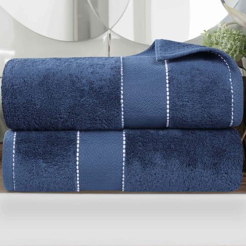 Giza Egyptian Cotton Bath Sheet Set - 2 Piece, Ultra Plush, Niles