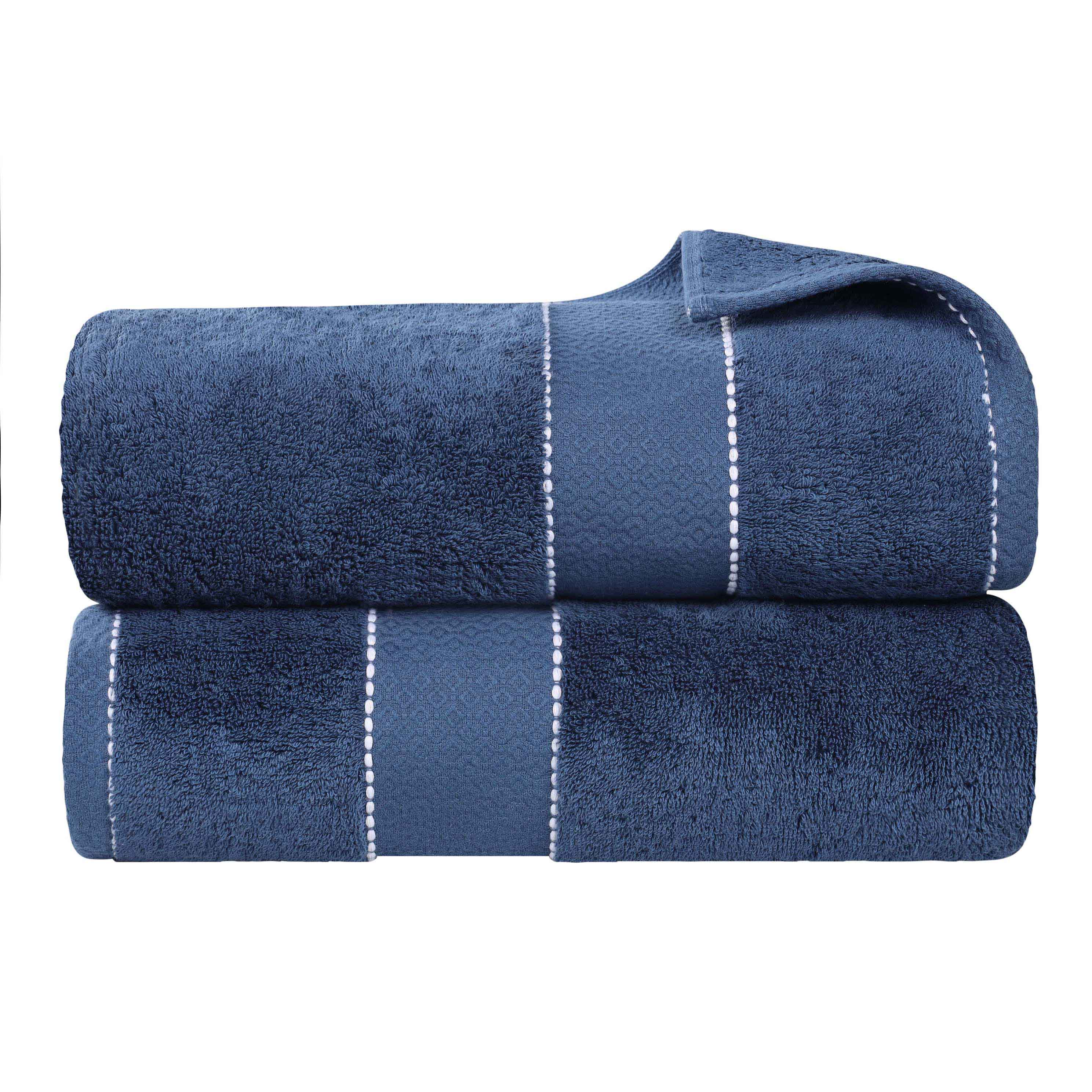 Niles Egyptian Giza Cotton Plush Thick Absorbent Bath Sheet Set of 2