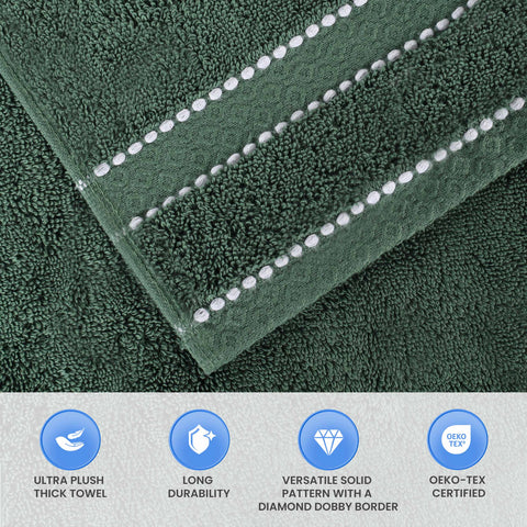 Giza Cotton Plush Absorbent Bath Towel Set of 3