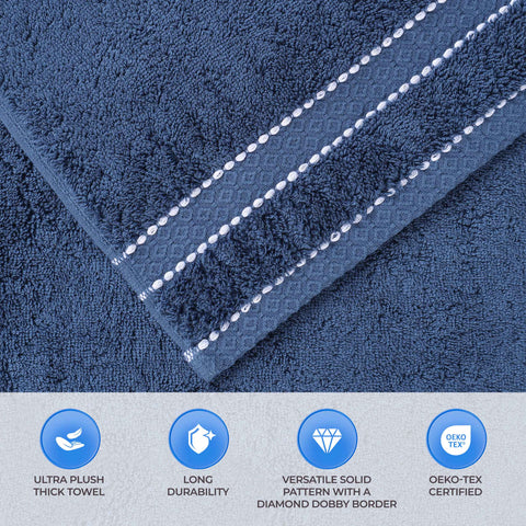 Giza Cotton Plush Absorbent Bath Towel Set of 3
