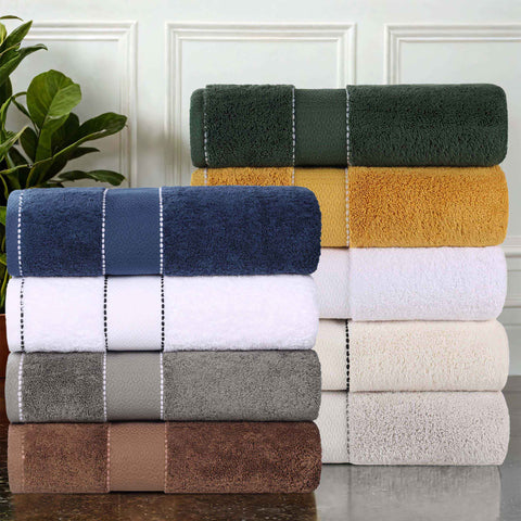 Giza Cotton Plush Absorbent Bath Towel Set of 3