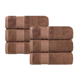 Niles Egyptian Giza Cotton Plush Thick Absorbent Hand Towel Set of 6