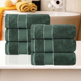 Niles Egyptian Giza Cotton Plush Thick Absorbent Hand Towel Set of 6