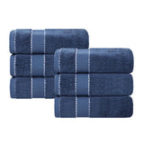 Niles Egyptian Giza Cotton Plush Thick Absorbent Hand Towel Set of 6