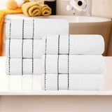 Niles Egyptian Giza Cotton Plush Thick Absorbent Hand Towel Set of 6
