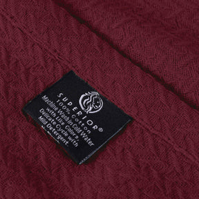 Nobel Cotton Textured Jacquard Chevron Lightweight Woven Blanket