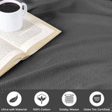 Nobel Cotton Textured Jacquard Chevron Lightweight Woven Blanket