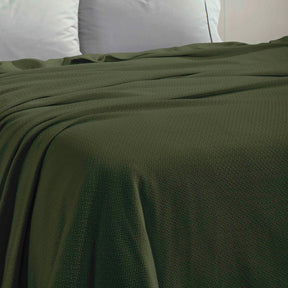 Nobel Cotton Textured Jacquard Chevron Lightweight Woven Blanket