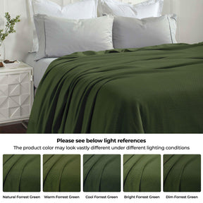 Nobel Cotton Textured Jacquard Chevron Lightweight Woven Blanket