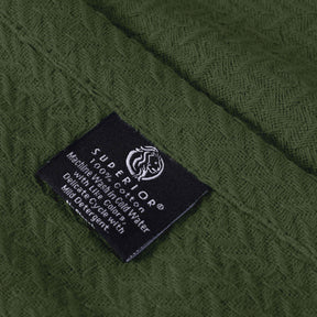 Nobel Cotton Textured Jacquard Chevron Lightweight Woven Blanket