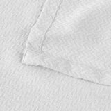 Nobel Cotton Textured Jacquard Chevron Lightweight Woven Blanket