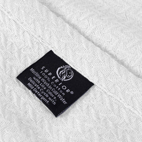 Nobel Cotton Textured Jacquard Chevron Lightweight Woven Blanket