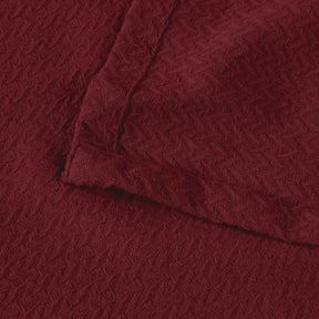 Nobel Cotton Textured Jacquard Chevron Lightweight Woven Blanket