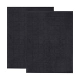 Nora Cotton Thick Solid Checkered Washable Bath Mat Set of 2
