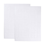 Nora Cotton Thick Solid Checkered Washable Bath Mat Set of 2