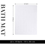 Nora Cotton Thick Solid Checkered Washable Bath Mat Set of 2