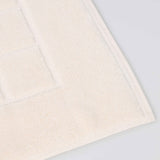 Nora Cotton Thick Solid Checkered Washable Bath Mat Set of 2