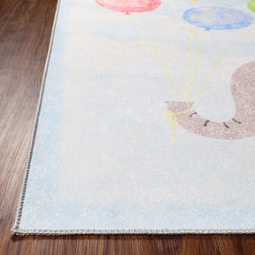 Nursery Elephant Anti-Skid Backing Indoor Area Rug