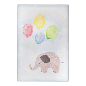 Nursery Elephant Anti-Skid Backing Indoor Area Rug