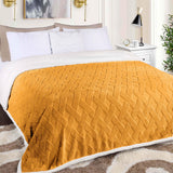 Nuuk Jacquard Lattice Fleece Plush Fluffy Sherpa Reversible Blanket