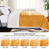 Nuuk Jacquard Lattice Fleece Plush Fluffy Sherpa Reversible Blanket