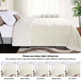 Nuuk Jacquard Lattice Fleece Plush Fluffy Sherpa Reversible Blanket