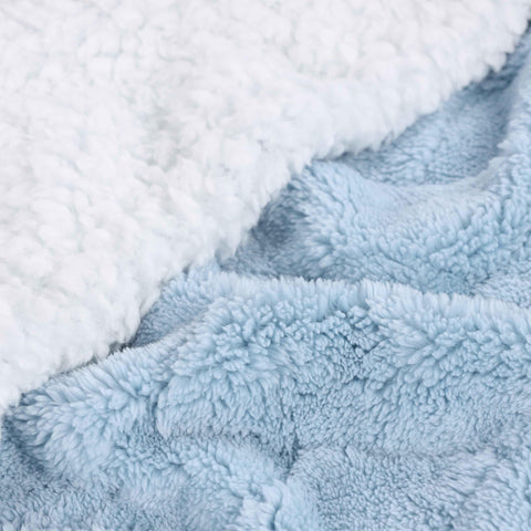 Sherpa Fleece Blanket Reversible Plush Fluffy Nuuk Jacquard