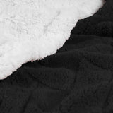 Nuuk Jacquard Lattice Fleece Plush Fluffy Sherpa Reversible Blanket