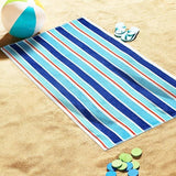 Ocean Stripe Oversized Cotton 4 Piece Beach Towel Set