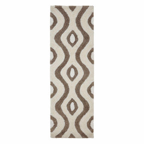 Ogee Retro Abstract Hand-Tufted Shag Area Rug or Runner Rug