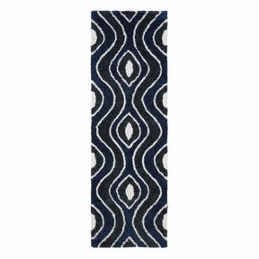 Ogee Retro Abstract Hand-Tufted Shag Area Rug or Runner Rug
