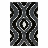Ogee Retro Abstract Hand-Tufted Shag Area Rug or Runner Rug