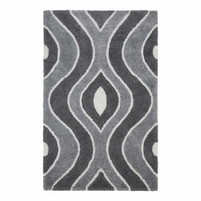 Ogee Retro Abstract Hand-Tufted Shag Area Rug or Runner Rug