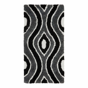 Ogee Retro Abstract Hand-Tufted Shag Area Rug or Runner Rug