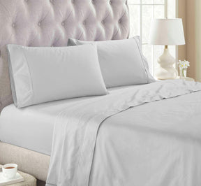 Organic Cotton 300 Thread Count Percale Extra Deep Pocket Sheet Set