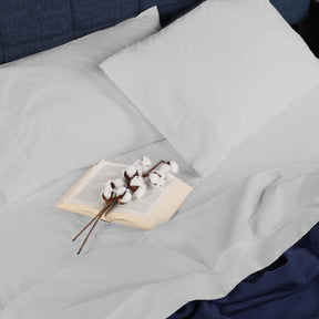 Organic Cotton 300 Thread Count Percale Extra Deep Pocket Sheet Set