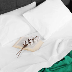 Organic Cotton 300 Thread Count Percale Extra Deep Pocket Sheet Set