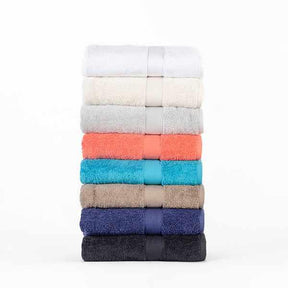 Organic Cotton Plush Solid Assorted 12 Piece Towel Set
