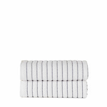 Organic Cotton Wave Plush Stripe 2 Piece Bath Sheet Towel Set